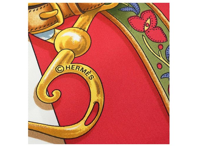 Hermès Silk Carre 90 Multicolore - vue 6