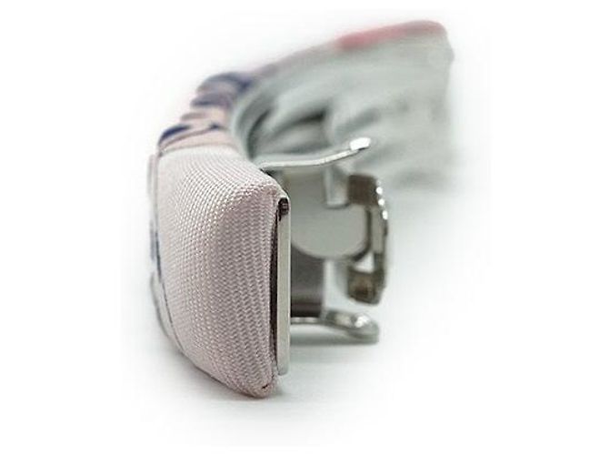 Hermès Eclipse Haarspange aus Seide Pink - Ansicht 5