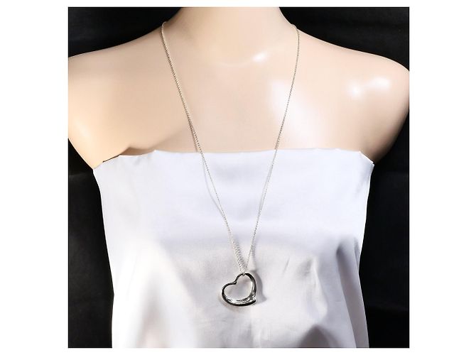 Autre Marque Collar Tiffany & Co. Open Heart Large en plata - vista 6