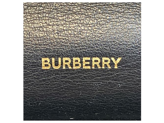 Bolsa de Ombro em Couro Burberry Preto - vista 4