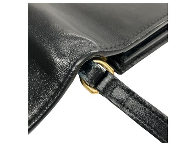 Bolsa de Ombro em Couro Burberry Preto - vista 8