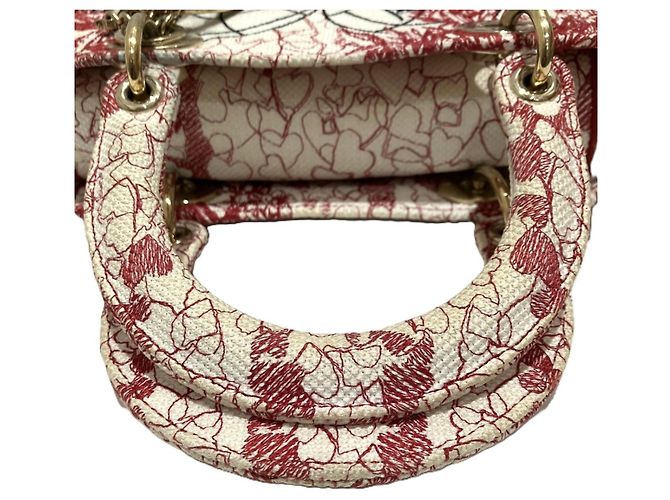 Bolso Christian Dior Lady Delight Medium Roja - vista 8