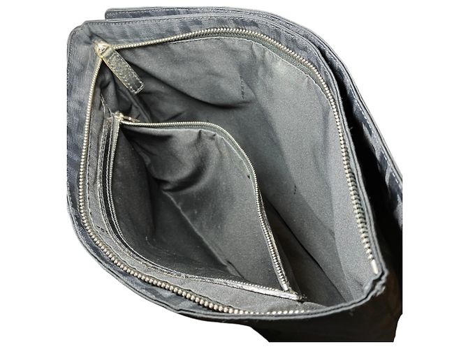 Bolsa Fendi Zucca em nylon e couro Preto - vista 6
