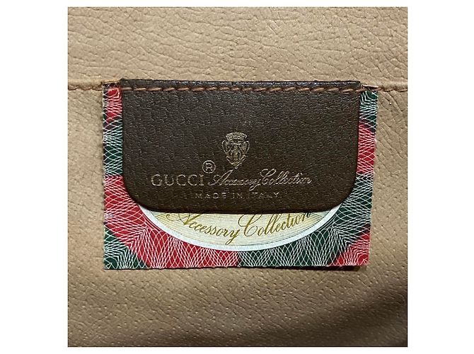 Borsa a pochette Gucci Old GG Supreme Beige - vista 4
