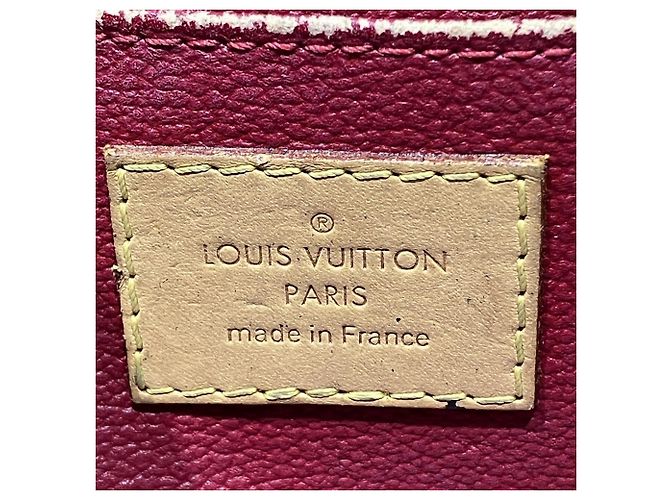Louis Vuitton Pochette Cosmetic Handbag Pouch Rot - Ansicht 4