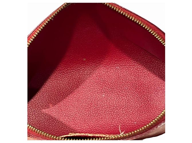 Louis Vuitton Pochette Cosmetic Handbag Pouch Rot - Ansicht 5