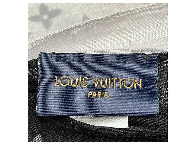 Étole Monogram Louis Vuitton Marron Noir - vue 4