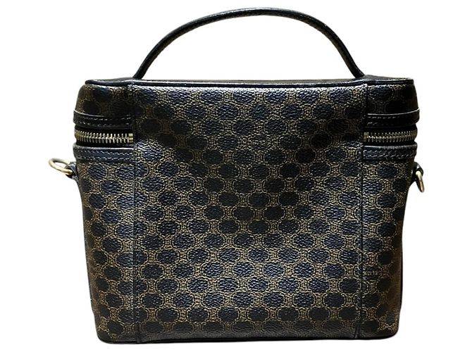Céline Sac Vanity Celine Pochette à cosmétiques Macadam Noir - vue 2