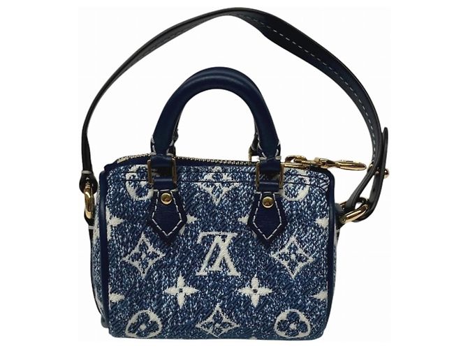 Louis Vuitton Bijou Sac Micro Speedy Keychain Bleu - vue 2
