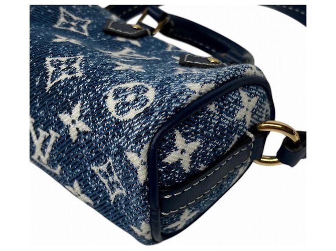 Louis Vuitton Bijou Sac Micro Speedy Keychain Bleu - vue 3