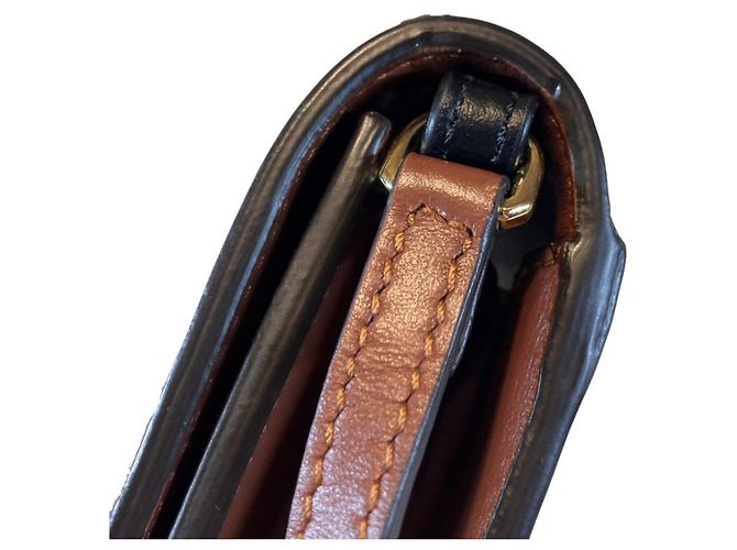 Portafoglio con catena in pelle marrone Burberry - vista 9