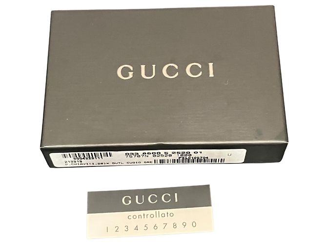Gucci Schlüsseletui aus schwarzem Leder - Ansicht 5
