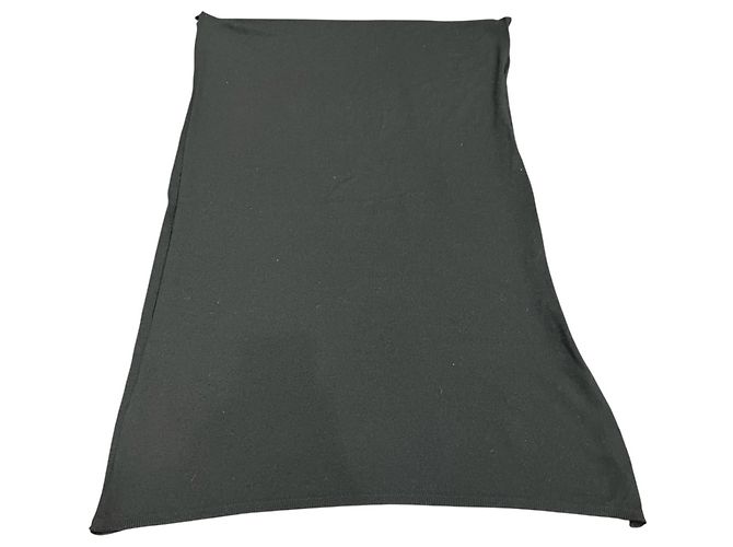 Estola de lana negra Chanel Negro - vista 2