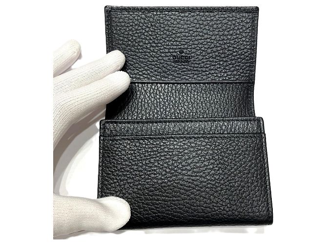 Tarjetero de piel Gucci Negro - vista 3