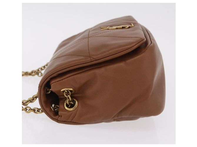 Autre Marque Saint Laurent Jamie 4.3 Quilted Leather Mini Marrone - vista 4
