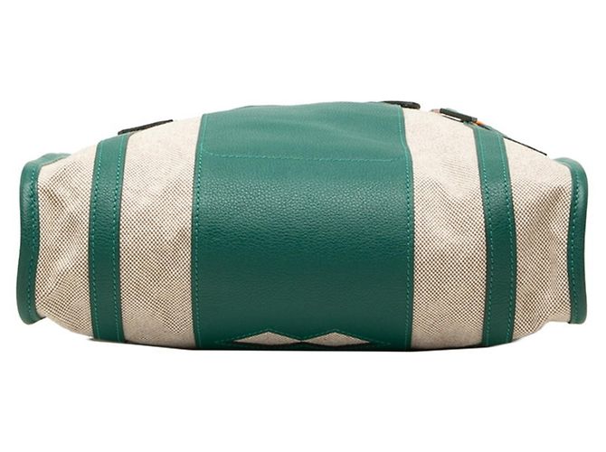 Hermès Sac cabas Hermes Petit H Dreamcatcher Beige Vert - vue 3