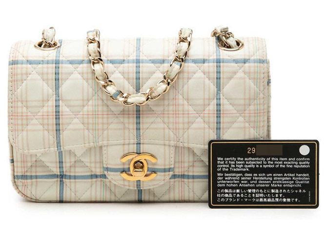 Chanel Coco Mark Mini Matelassé Schultertasche Mehrfarben Golden Roh - Ansicht 7