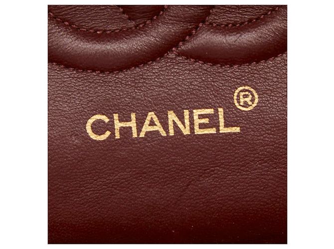 Bolsa de Ombro Chanel Coco Mark Matelassé Double Flap Preto - vista 10