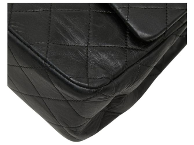 Bolsa de Ombro Chanel Coco Mark Matelassé Double Flap Preto - vista 4