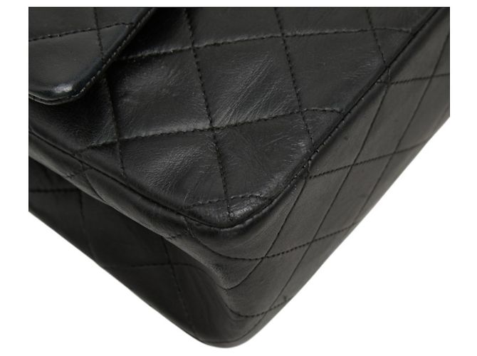 Bolsa de Ombro Chanel Coco Mark Matelassé Double Flap Preto - vista 5