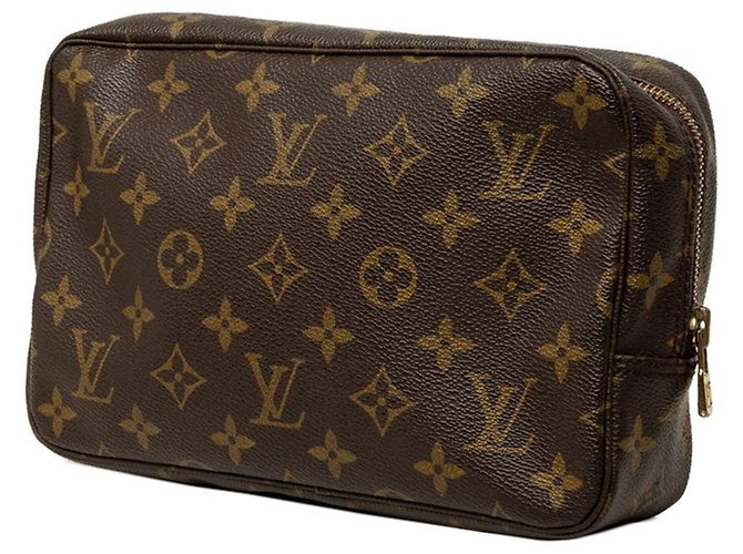 Louis Vuitton Monogram Trousse Toilette 23 Handbag Pouch Marrone - vista 2