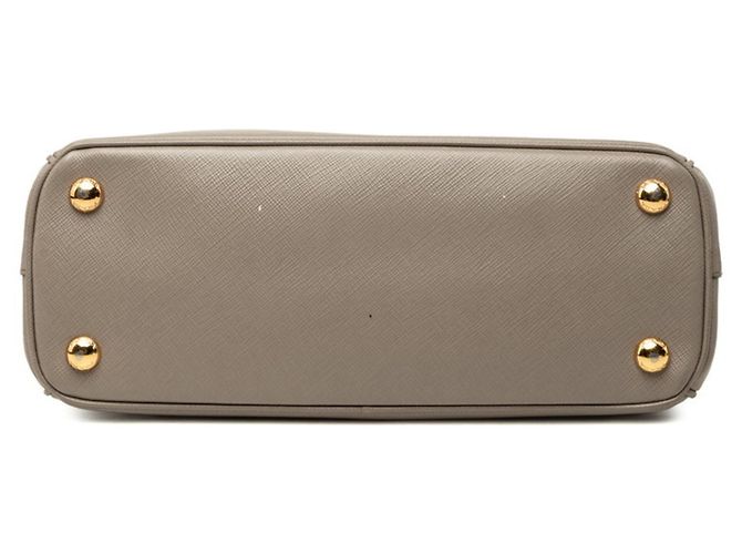 Prada Galleria Handtasche mit Dreiecks-Logo-Plakette Beige - Ansicht 3