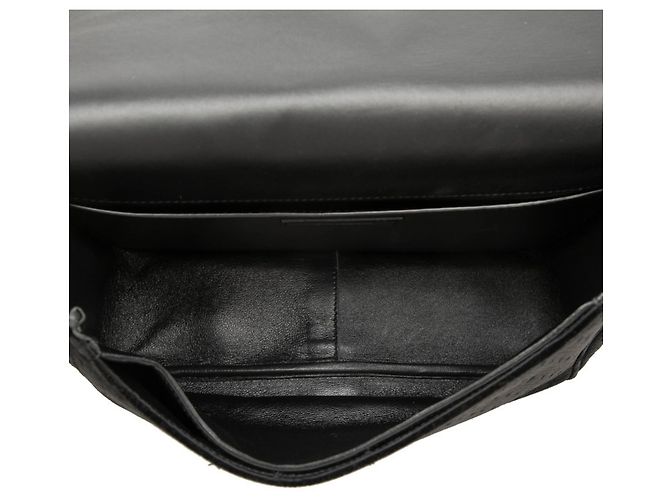 Autre Marque Saint Laurent Schultertasche aus schwarzem Velour-Leder - Ansicht 4