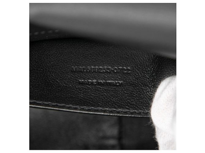 Autre Marque Saint Laurent Schultertasche aus schwarzem Velour-Leder - Ansicht 6
