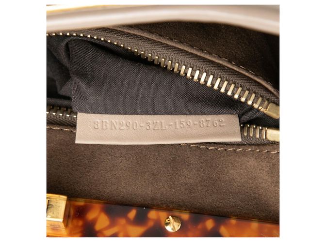 Fendi Peekaboo Medium Handbag Beige - view 6