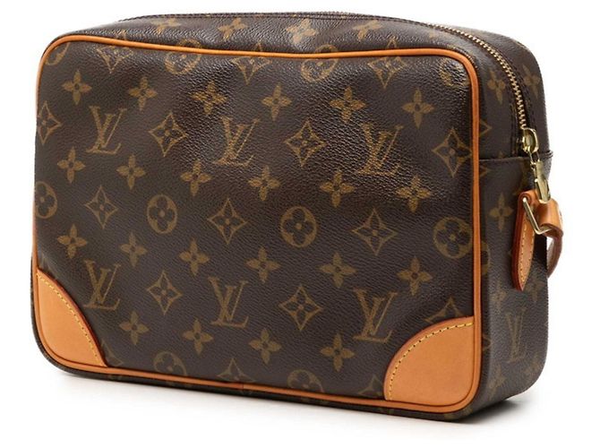 Bolso de hombro Louis Vuitton Monogram Trocadero 27 Castaño - vista 2