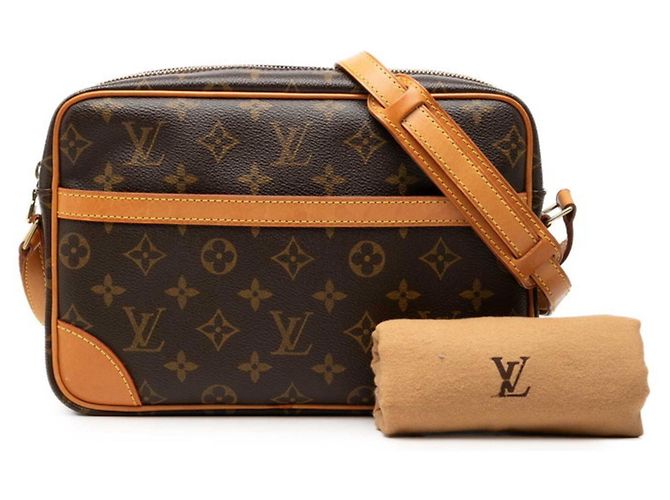 Bolso de hombro Louis Vuitton Monogram Trocadero 27 Castaño - vista 7