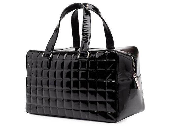 Sac à main Chanel Coco Mark Chocolate Bar Noir - vue 2