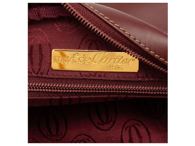 Borsa a tracolla Cartier Must Line Bordò - vista 5