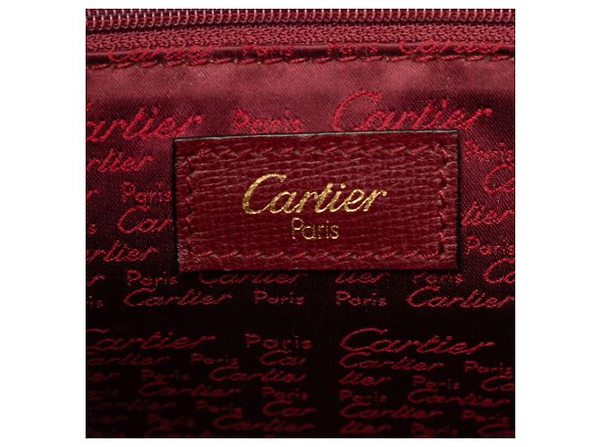 Borsa a mano Cartier Must Line Boston Bag Bordò - vista 5