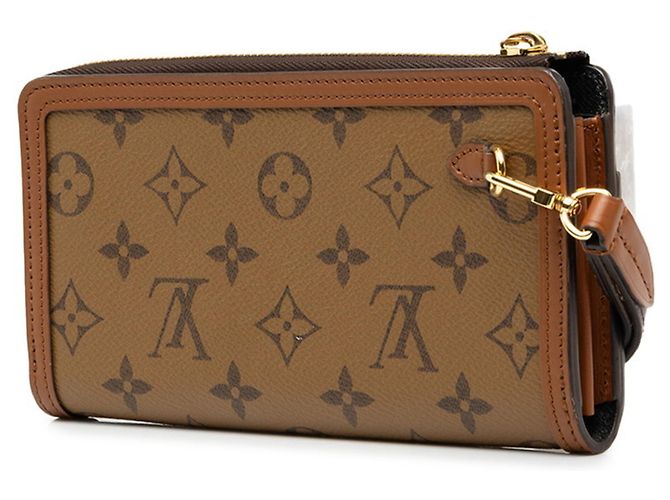 Carteira Longa Louis Vuitton Monogram Reverse Zippy Dauphine Marrom - vista 2