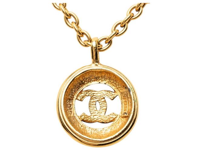 Collana a catena rotonda Chanel Coco Mark D'oro - vista 2
