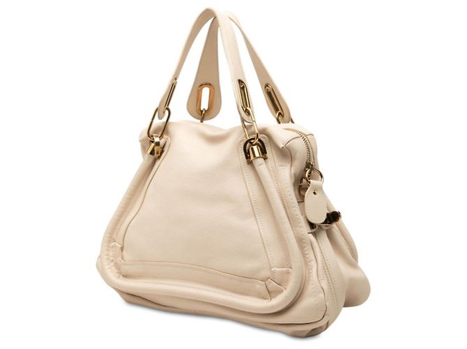 Borsa Chloé Chloe Paraty Beige - vista 2