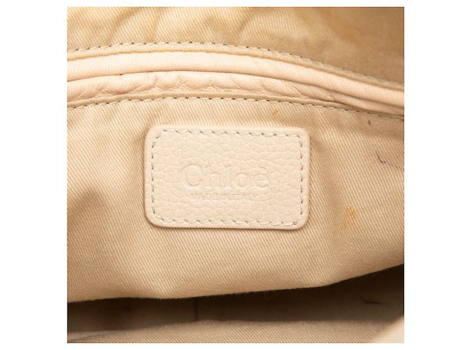 Borsa Chloé Chloe Paraty Beige - vista 5