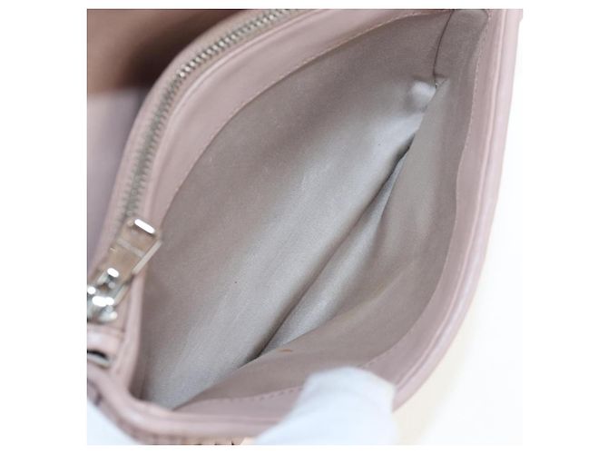 Clutch Miu Miu em couro Matelassé com cristais Medium Rosa - vista 5