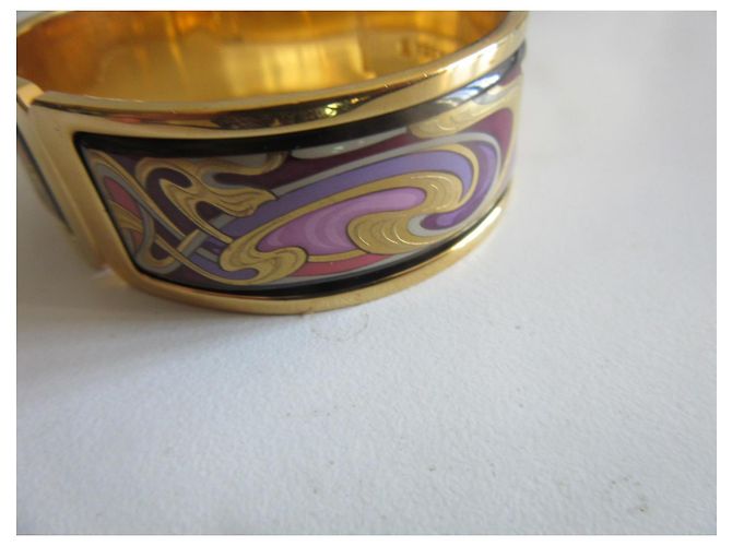 Frey Wille Pulsera Celtic Alphonse Mucha Sarah Bernhardt Esmalte Oro Rosa Dorado Púrpura - vista 10