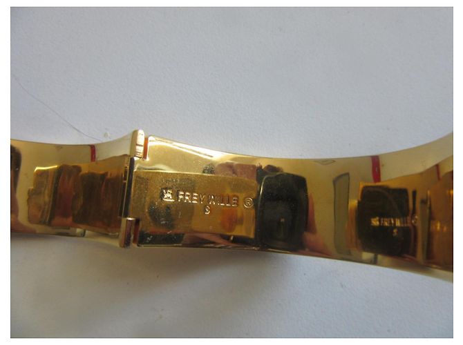 Frey Wille Pulsera Celtic Alphonse Mucha Sarah Bernhardt Esmalte Oro Rosa Dorado Púrpura - vista 5