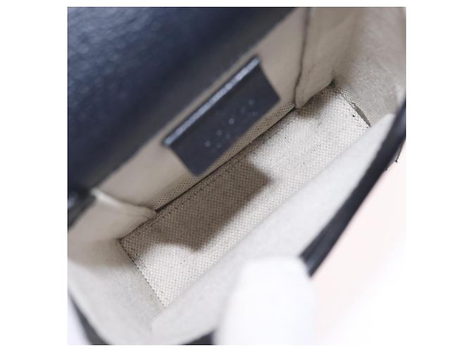 Gucci Horsebit 1955 GG Coated Canvas with Leather Mini Azul marino - vista 5