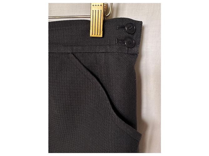 Autre Marque Jupe noire Saint Laurent Rive Gauche - vue 4
