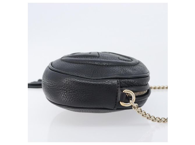 Gucci Soho Chain Leather Mini Negro - vista 3