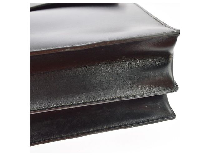Hermès Hermes Sac a Depeches Box Calf 38 Black - view 7