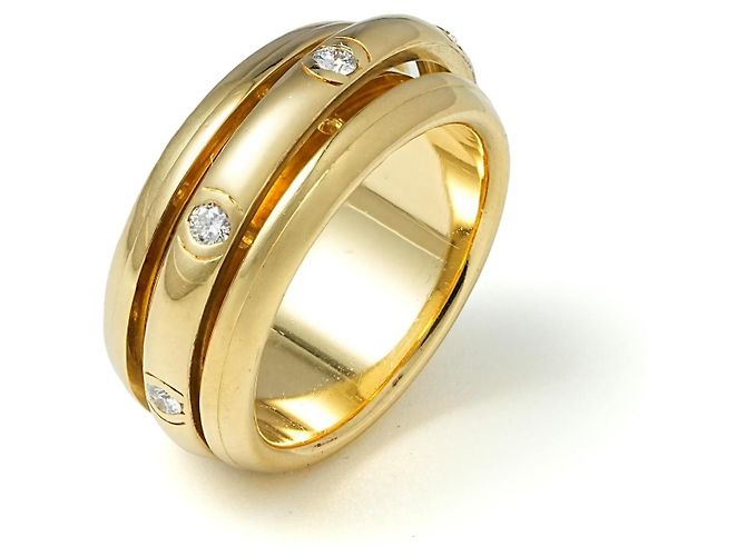 Piaget Possession Drehring Gelbgold Diamanten Größe 54 Golden - Ansicht 2