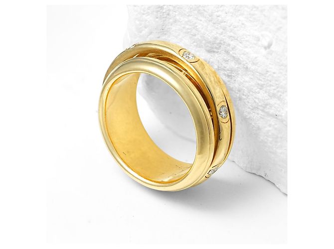 Piaget Possession Drehring Gelbgold Diamanten Größe 54 Golden - Ansicht 3