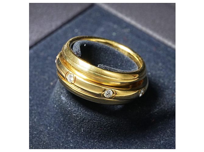 Piaget Possession Drehring Gelbgold Diamanten Größe 54 Golden - Ansicht 4