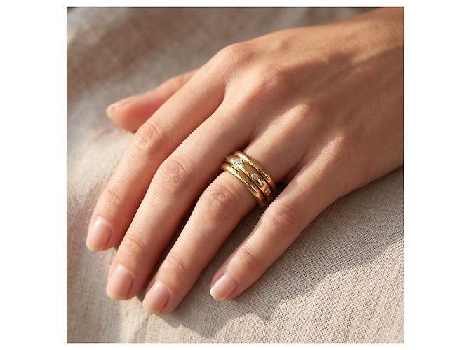 Piaget Possession Drehring Gelbgold Diamanten Größe 54 Golden - Ansicht 5
