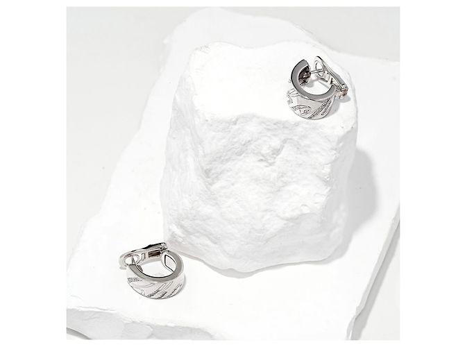 Boucles d'oreilles Chopard Chopardissimo Or Blanc Diamants - vue 3